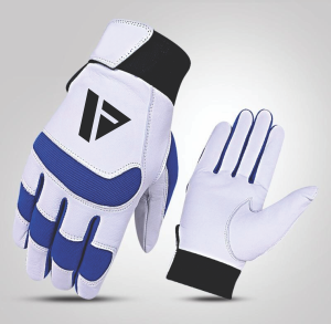 Gants de frappe de baseball personnalisés en cuir PU et tissu mesh extensible, gants d'entraînement sportifs à prix abordables - Product Image 1