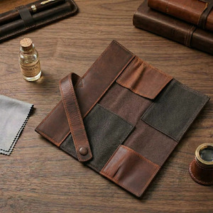 Hochwertige Leder-Uhrenrolle mit Fächern, luxuriöses Sammler-Reiseetui, Leder-Uhrenrolle zum Verkauf zum Großhandelspreis. - Product Image 3