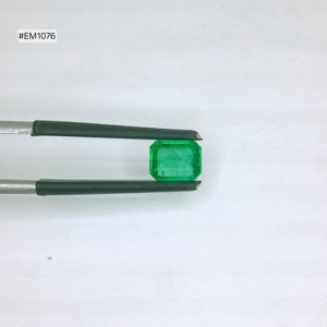 Piedra Preciosa Suelta de Esmeralda Zambiana de Grado 3A de Alta Calidad, Forma Octogonal, 1.12ct, Color Verde Intenso, 7.10x5.50x3.40mm, Para Joyería Personalizada - Product Image 4
