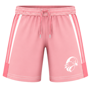 Conjunto de Camiseta y Pantalones Cortos de Rugby Rosa Bebé y Blanco, Manga Corta, Cuello en V, Uniforme de Equipo, Transpirable, Ligero, Personalizable, Ropa Deportiva de Entrenamiento - Product Image 4