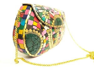 Sac à main en mosaïque pour femmes, sac à main de soirée tendance, dernier modèle pour occasion spéciale à moindre coût, meilleure vente - Product Image 5