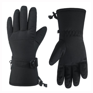 Sports World 2026 Gants en cuir et polaire épais, chauds, pour le ski, le cyclisme, le snowboard, extérieur, coupe-vent, fermeture éclair intégrale - Product Image 1