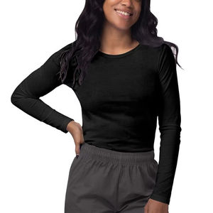 Chemises d'infirmière élégantes pour femmes, sous les blouses médicales, uniformes de médecin à manches longues, t-shirts médicaux pour femmes pour l'été - Product Image 4