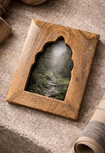 Carved Arch <b>Wooden</b> Photo <b>Frame</b> Rustic Decorative Picture <b>Frame</b> for Table Wall Bedroom Living Room Shelf Home Office Decor - Product Image 5