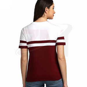 T-shirt en coton décontracté pour femme, coupe ample, tissu respirant et doux, style streetwear estival, vêtement de mode quotidien - Product Image 3