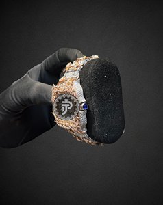 Reloj Mecánico de Lujo para Hombre, Caja Cuadrada, Esfera con Diamantes Moissanite, Números Romanos, Analógico - Product Image 4