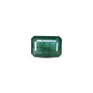 Loose Synthetic Zambian Emerald 5.95 Carat 8x10mm Emerald Cut Gemstone for Fine Jewelry - Product Image 1