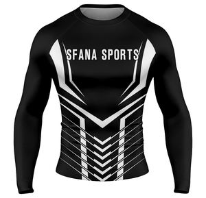 Rashguard Unisex de Manga Larga para BJJ y MMA, Compresión UPF50+, Impermeable, Spandex Antidesgarro, 230g, Estampado por Transferencia Térmica para No-Gi - Product Image 2