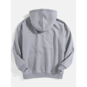 เสื้อฮู้ดดี้โอเวอร์ไซส์สำหรับผู้ชาย PUFFIN SPORTS OEM ผ้าฝ้ายฟลีซสีสันตัดกัน สวมใส่สบายๆ ในฤดูใบไม้ร่วง ทรงปกติ แบบถัก - Product Image 2