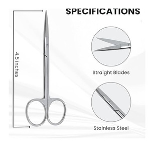 Durable Medical Surgical Stitch <b>Suture</b> Dissecting Scissors Stainless Steel Surgical <b>Kit</b> for Hospital ICU Clinic Use Manual - Product Image 2