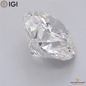 Diamante cultivado en laboratorio CVD de corte redondo de 2.00 quilates, 8.14 mm, claridad VVS1, color F, con certificado IGI para collar solitario. - Product Image 5