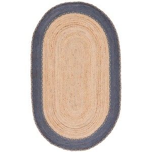 Handcrafted Jute Round Medallion Rug Bohemian Style Flat Weave Living Room Decor Spot <b>Clean</b> - Product Image 1