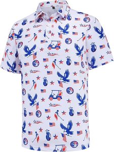 รับผลิตเสื้อเชิ้ตผู้ชายพรีเมียมแบบ OEM ODM ขายส่ง ผ้าบรอดคลอธพิมพ์ลายดิจิทัลสำหรับกระเป๋าเสื้อ แบรนด์สั่งทำพิเศษ ผ้าฝ้ายสำหรับเสื้อกอล์ฟ OEM - Product Image 5