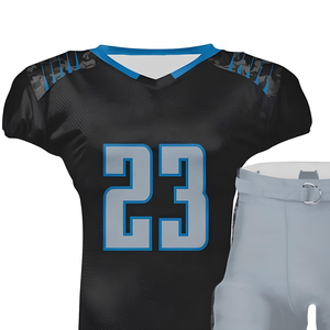 Tenues de football américain personnalisées pour adultes, unisexes, respirantes, tissu anti-humidité, séchage rapide, 100% polyester - Product Image 4