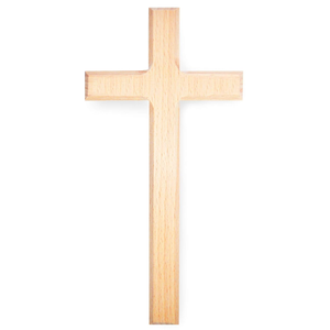 Cruz Decorativa de Madera para Colgar en la Pared, Diseño Tradicional, Duradera, para Sala de Estar - Product Image 1