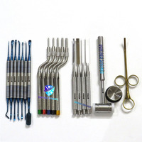 Offre Spéciale : Kit de 19 instruments dentaires en acier inoxydable pour chirurgie osseuse (osteotome, élévateur de sinus, burin, marteau) - Certifié CE DMD
