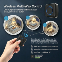 Télécommande intelligente sans fil LIVOLO, mini, portable, 3 boutons multi-contrôle, une touche pour toute la domotique intelligente
