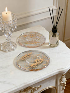 Posavasos Acrílicos para Mesa de Comedor, Diseño Hecho a Mano, Forma Redonda, para Hotel, Hogar, Bebidas, Té, Tazas - Product Image 4