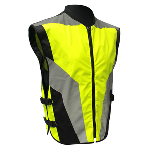 Construction Safety Vest Reflective <b>Strip</b> Mesh <b>Fabric</b> Reflector Security Jacket High Visibility Clothing OEM Service Men's - Product Image 1