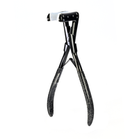 Pince à sceller les extensions de cheveux en acier inoxydable doré avec poignée antidérapante, outils de coiffure personnalisables pour marque