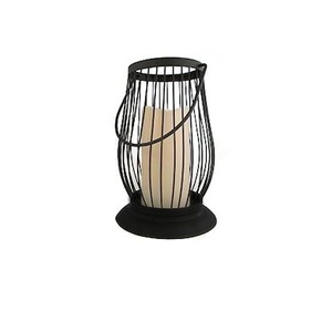 Industrial Style Iron <b>Lantern</b> Decorative <b>Candle</b> Holder for Modern Home Interiors - Product Image 4