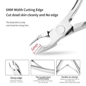 High Quality Wholesale Stainless Steel <b>Nail</b> Care Tool Cuticle <b>Clipper</b> Durable <b>Nail</b> Cuticle Cutter Nipper For <b>Nail</b> Salon - Product Image 5