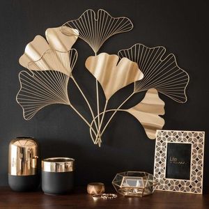 Art mural moderne en métal fait main, avec une géométrie épurée, idéal pour les concepts de décoration intérieure minimaliste - Product Image 3