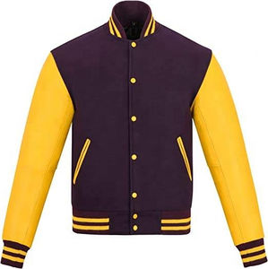 Chaquetas Varsity Vintage en Oferta, Chaqueta Bomber de Béisbol Transpirable Unisex, Chaqueta Bomber Resistente a la Lluvia de Diseño Inspirado en OEM - Product Image 1