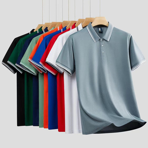 Chemises de sport d'été unies personnalisées avec logo imprimé pour hommes et femmes, anti-plis, à manches courtes, 200 grammes, vente en gros - Product Image 6