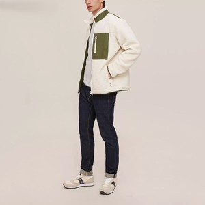 OEM New Design Full Zipper Polar Fleece <b>Warm</b> Winter <b>Jackets</b> Stand Collar Fluffy Durable Fabric Men's Wear Sherpa Fleece <b>Jackets</b> - Product Image 3