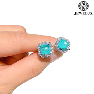 Premium Natural VVS Diamond <b>Stud</b> Earrings 925 Sterling <b>Silver</b> Elegant Wedding And Party Jewelry From Indian Supplier - Product Image 2