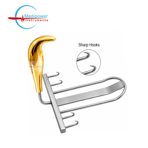 Retractor Quirúrgico de Acero Inoxidable de Alta Calidad para Abdominoplastia, 2x2 Puntas Afiladas, Instrumento para Contorno Corporal / Retractor Abdominal - Product Image 4