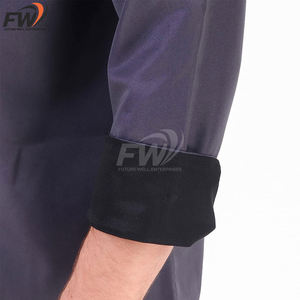 Uniforme de Restaurante Personalizado con Logotipo Bordado y 4 Banderas, Diseños de Uniformes de Restaurante Personalizados de Manga Larga, Uniformes de Chef Unisex - Product Image 6