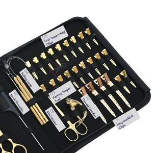 Kit Profesional para Estilistas de Extensiones de Cabello: Alicates de Presión para Tap-In, Crimpadora de Cuentas Planas, Gancho para Anillas, Mini Tijeras, Anillo de Seccionamiento - Product Image 4