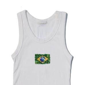 Top Corto con Bordado de Cuentas, Detalles Premium, Cuentas Modernas Decorativas, Hecho a Mano, Personalizable - Product Image 1