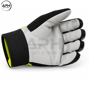 Nouvel Arrivage Gants d'Assemblage à Panneau Courbé, Logo Personnalisé, Marque Privée, Réglables au Poignet, Blanc, Gris, Jaune Néon - Product Image 4