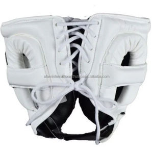 Casque de boxe en cuir de qualité supérieure avec une grande protection faciale pour les arts martiaux MMA Kickboxing Protection de la tête - Product Image 3