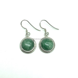 Boucles d'oreilles fines en argent sterling 925 massif bijoux en pierres précieuses cadeau pour l'accessoire élégant de sa femme - Product Image 4