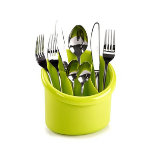 Set Scolapiatti per Posate PlasticForte 4 Pezzi, Porta Utensili da Cucina Colorato, Lavabile in Lavastoviglie - Product Image 2