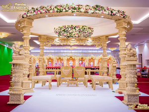 Mandap de Boda de Estilo Abierto para Ceremonias Indias, Mandap Avni de Estilo Abierto, Decoración Tradicional India para Bodas, Mandap Abierto Reino Unido - Product Image 2