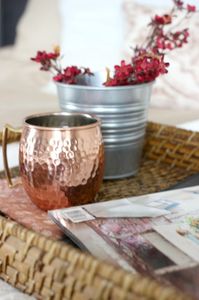 Copper beverage mug set forest retreat <b>cups</b> <b>reusable</b> premium cocktail serving durable collection mugs - Product Image 1