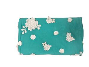 ผ้าฝ้ายแท้หวีเส้นด้ายพิมพ์ลาย 3 มิติ สีเขียวทะเล พรีเมียม ระบายอากาศได้ดี น้ำหนักเบา เหมาะสำหรับตัดเย็บเสื้อผ้าและงาน DIY - Product Image 4