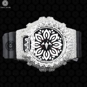 Montre de luxe Charm Jewels en acier inoxydable 40 mm, cadran analogique, verre lumineux, unisexe, fermoir pliant, mouvement mécanique, date automatique 10 - Product Image 1