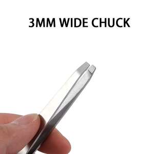 Pince à épiler inclinée en acier inoxydable de haute qualité, outil de maquillage de précision, épilateur facial réutilisable pour hommes et femmes ANAAIF - Product Image 3