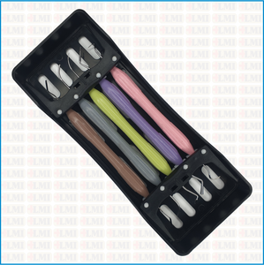 Ensemble d'instruments dentaires manuels réutilisables LMI Arte Set 5 Cassette Noir de qualité supérieure en acier inoxydable - Product Image 2