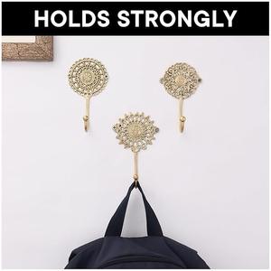 Porte-manteau, chapeau, sac, serviette minimaliste en métal à double crochet, forte capacité de charge, pour maisons modernes - Product Image 5