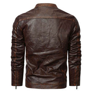Chaqueta de Invierno de Cuero para Hombre, Estilo Moderno, Confeccionada con Cuero de Alta Calidad, Interior Suave que Garantiza un Ajuste Cómodo - Product Image 2