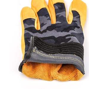 Fabricants directs d'usine, gants de travail en cuir de qualité supérieure, couleurs et designs demandés par les clients, gants de travail en cuir résistants. - Product Image 5