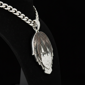 Collar con Colgante de Hip Hop 'Mystery Notebook Hero', Joyería Fina, Colgantes y Dijes, Joyería de Moissanita con Micro Pavé - Product Image 1