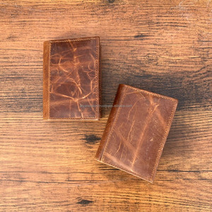 Nueva y elegante Cartera de cuero genuino para hombre con tarjetero, monedero corto, carteras con cremallera, carteras estándar informales para hombre - Product Image 3